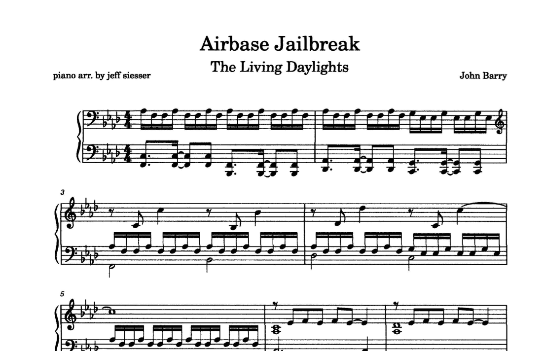 Airbase Jailbreak (arr. jeff siesser)