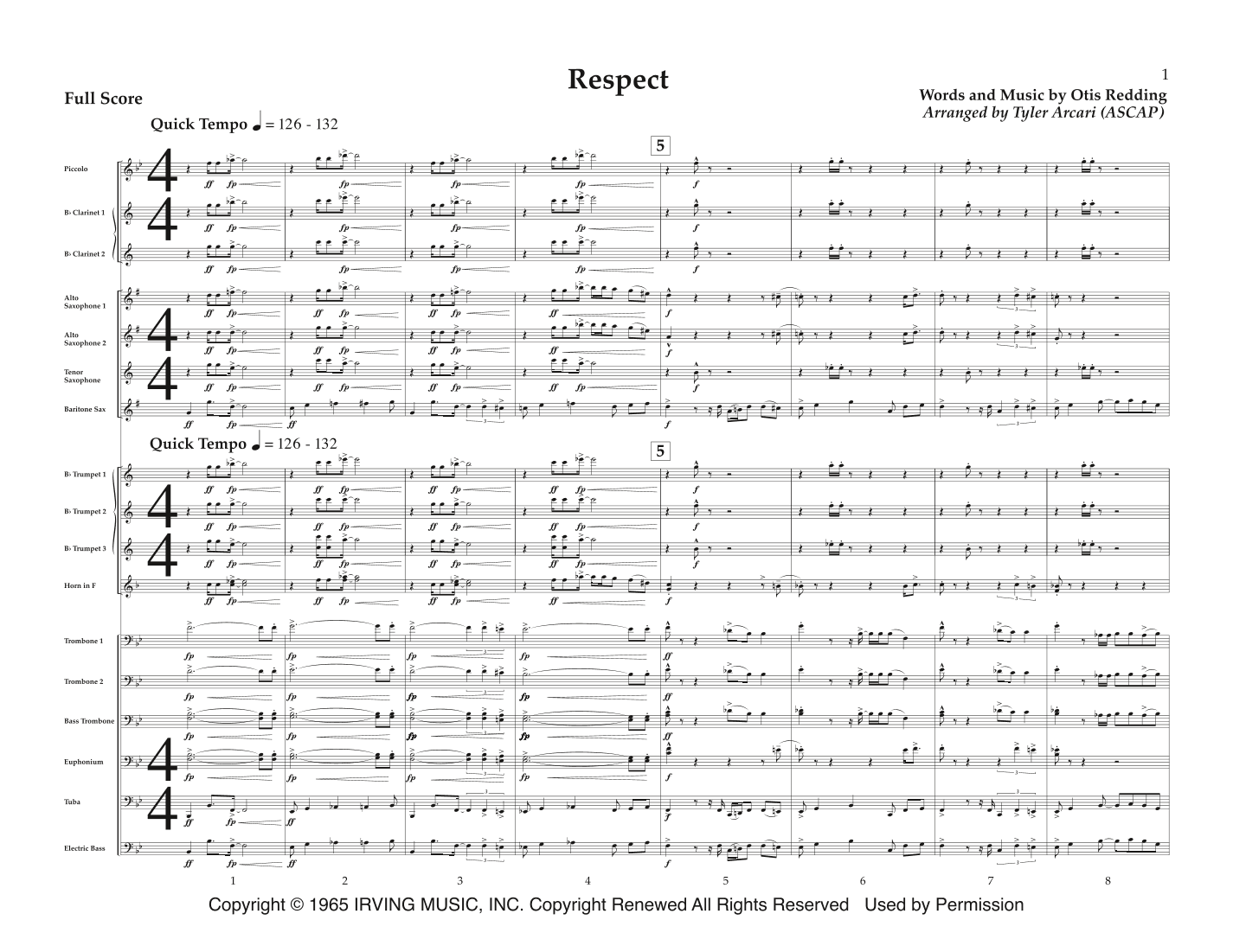 Respect (arr. Tyler Arcari)