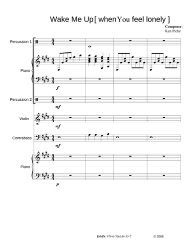 Wake Me Up       [   when you feel lonely  ]