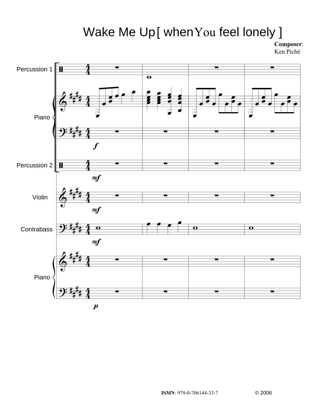 Wake Me Up       [   when you feel lonely  ]