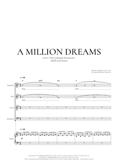 A Million Dreams (arr. Pedro Merendi)