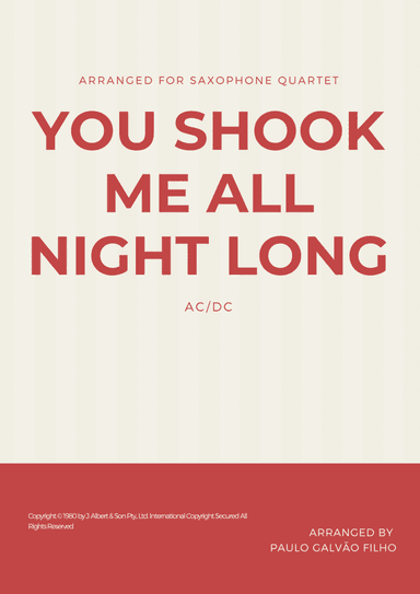 You Shook Me All Night Long (arr. Paulo Galvão Filho)