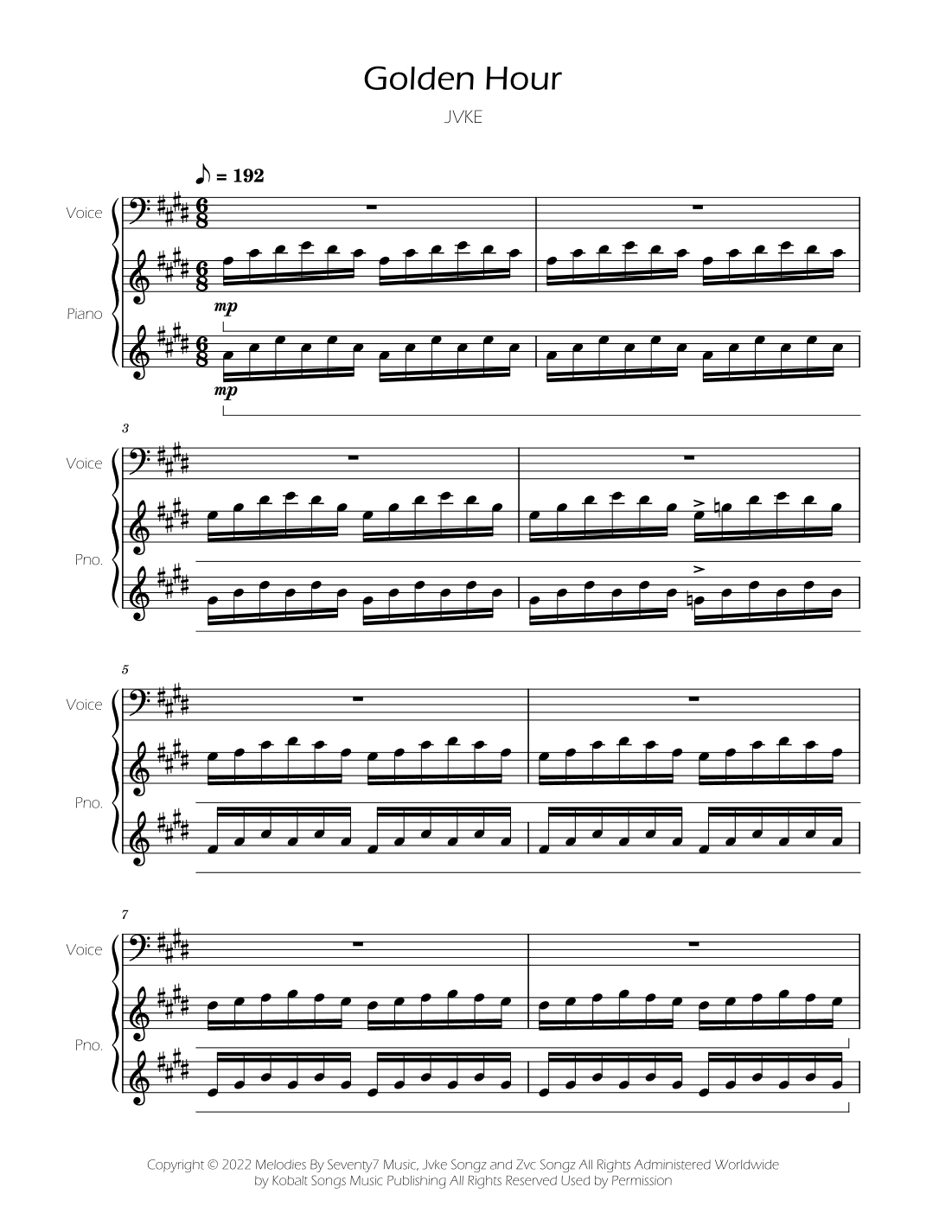 Golden Hour (arr. Ygor Nunes)