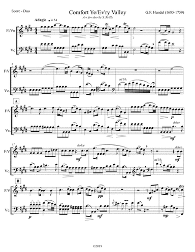 Comfort Ye/Every Valley, from Handel's Messiah (arr. S. Reilly)