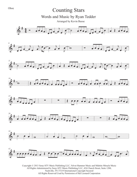 Counting Stars (arr. Kevin Busse)