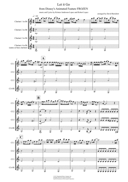 Let It Go (from Frozen) (arr. David Burndrett)