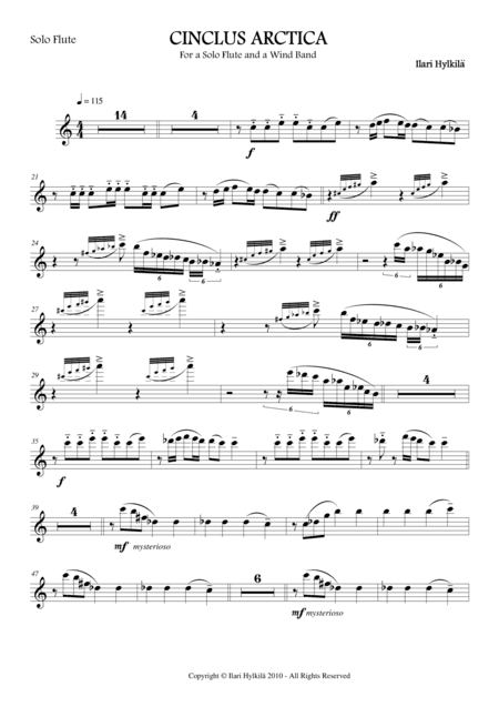 Cinclus Arctica (for solo flute and piano)