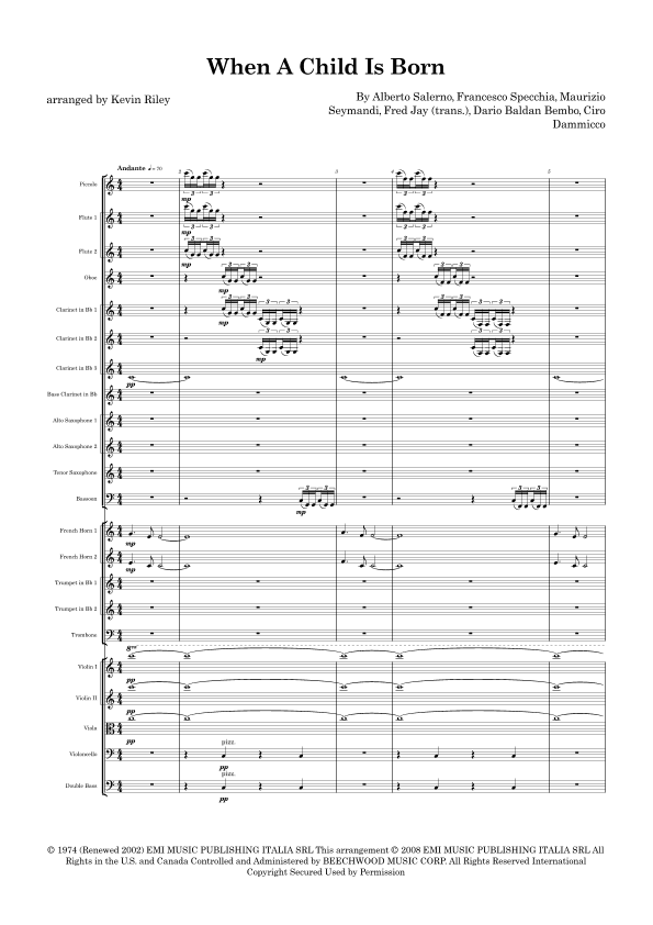 When A Child Is Born (arr. Kevin Riley)