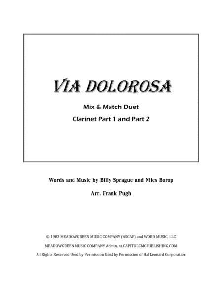 Via Dolorosa (arr. Frank Pugh)