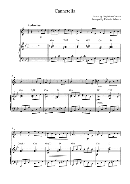 Cannetella (arr. Kaiserin Rebecca)
