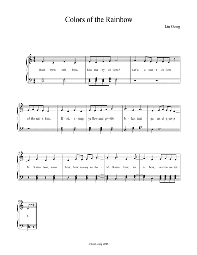 Colors of the Rainbow - Simple Easy English Song for Kids to Learn Colors