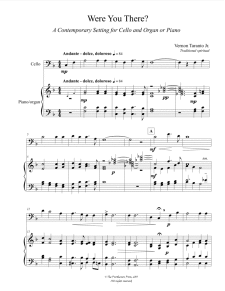 Were You There? (arr. Vernon Taranto Jr.)