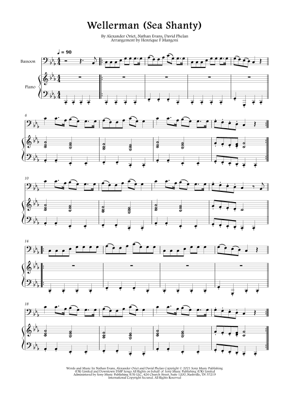 Wellerman (arr. Henrique F Mangoni)