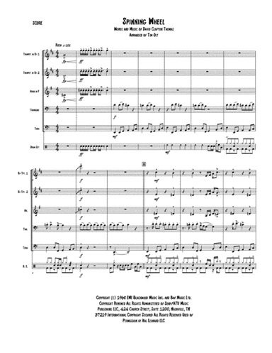 Spinning Wheel (arr. Tim Olt)