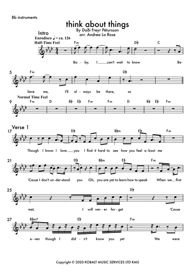 Think About Things (arr. Andrea La Rose)