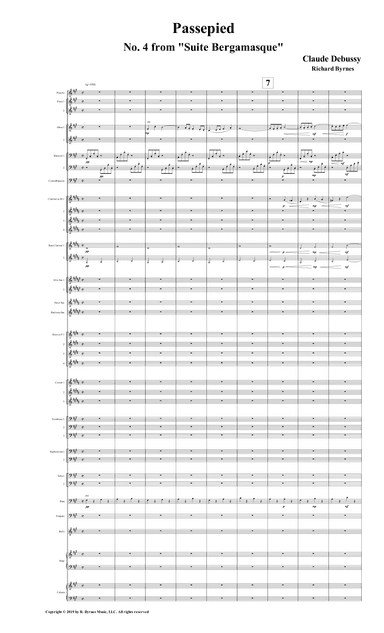 Suite Bergamasque, No. 4 Passepied (Symphonic Band) (arr. Richard Byrnes)