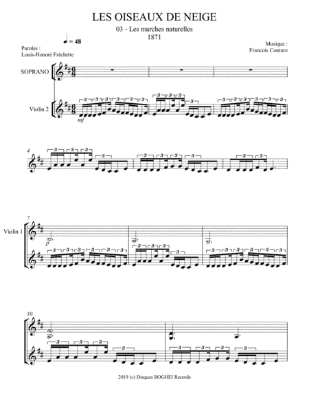 LES OISEAUX DE NEIGE - Les marches naturelles (arr. Disques BOGHEI Records)