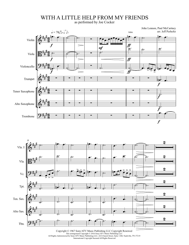 With A Little Help From My Friends (arr. Jeff Perholtz)