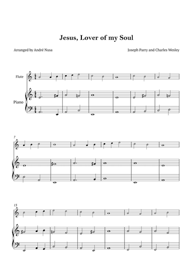 Jesus, Lover of my Soul (arr. André Nusa)