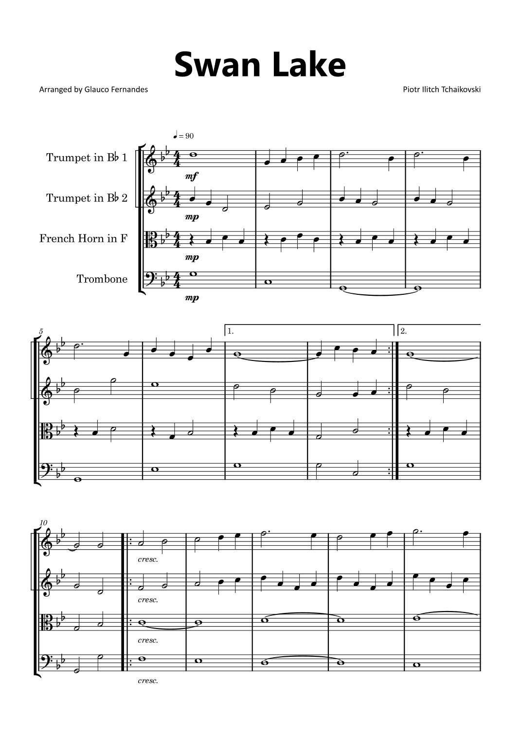 Swan Lake (arr. Glauco Fernandes)