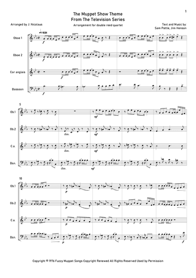 The Muppet Show Theme (arr. John Nicolaus)
