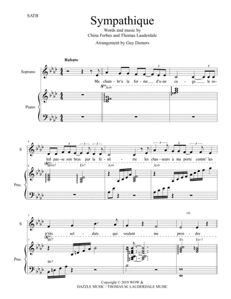 Sympathique (arr. Guy Demers)