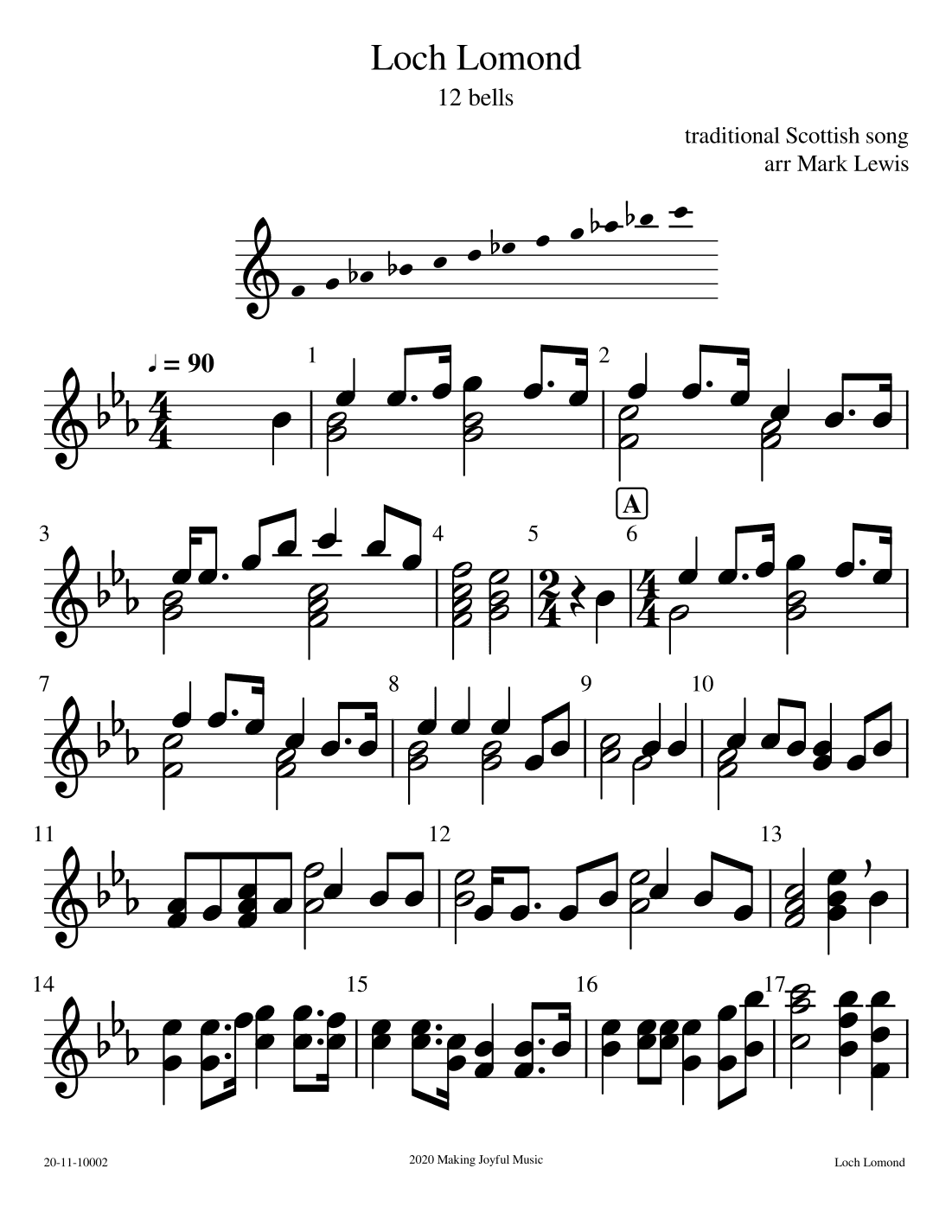 Loch Lomond - 12-Bell Ensemble (arr. Mark R Lewis)