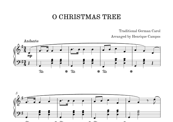 O Christmas Tree (arr. Henrique Campos)