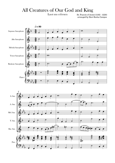 All Creatures of Our God and King (arr. Davi Rocha Campos)