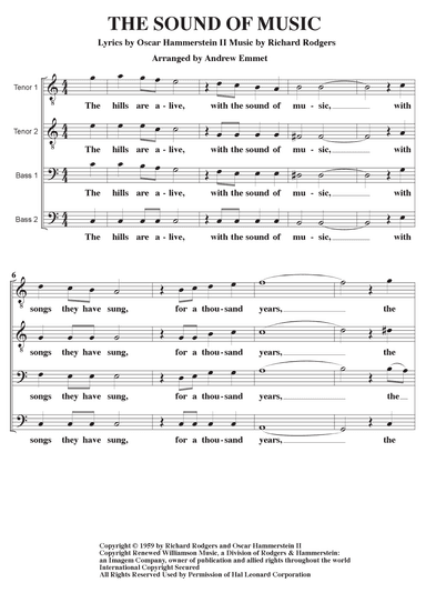 The Sound Of Music (arr. Andrew Emmet)