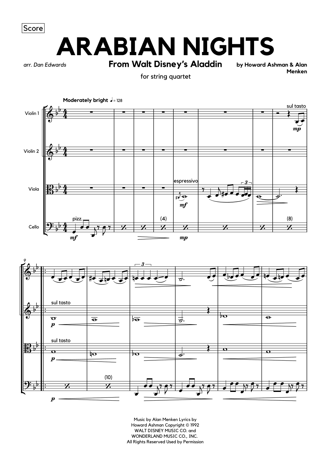Arabian Nights (arr. Dan Edwards)