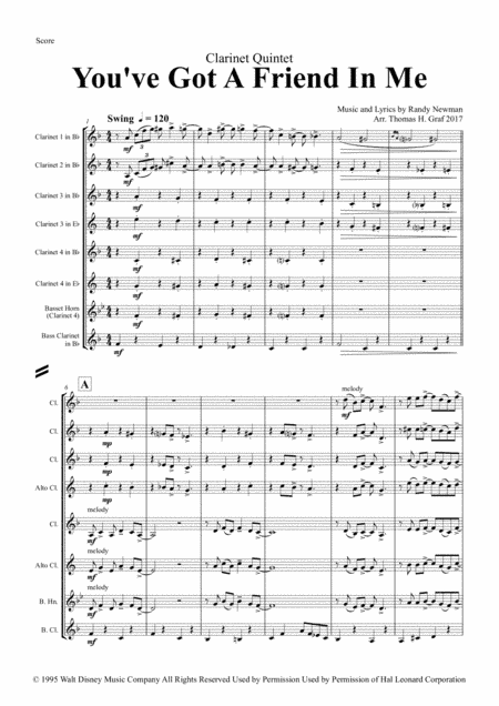 You've Got A Friend In Me (arr. Thomas H. Graf)