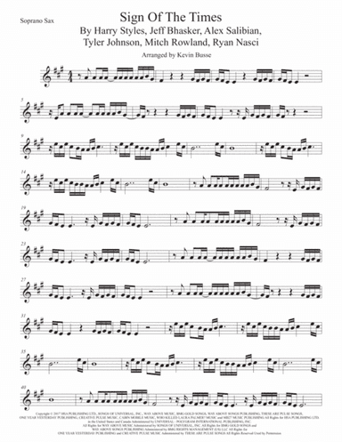 Sign Of The Times (arr. Kevin Busse)