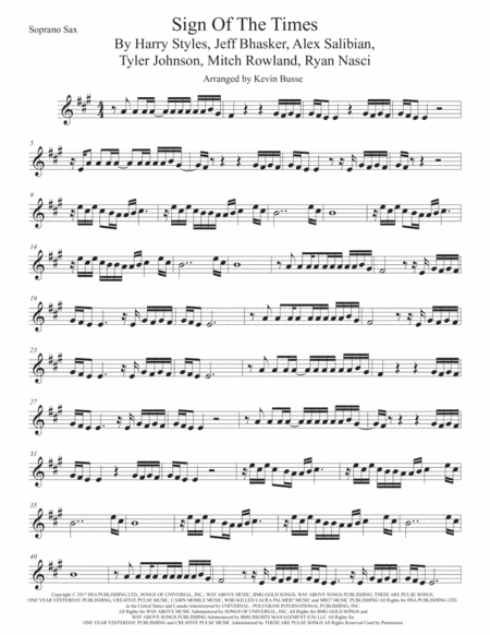 Sign Of The Times (arr. Kevin Busse)