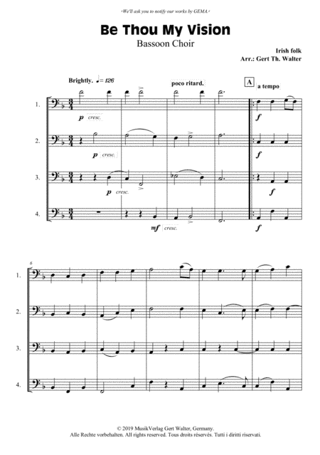 Be Thou My Vision (arr. Gert Th. Walter)