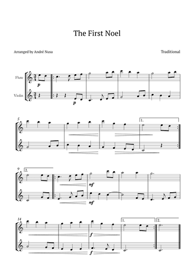 The First Noel (arr. André Nusa)