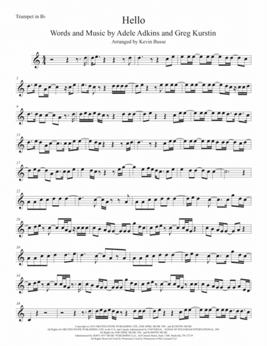 Hello (arr. Kevin Busse)