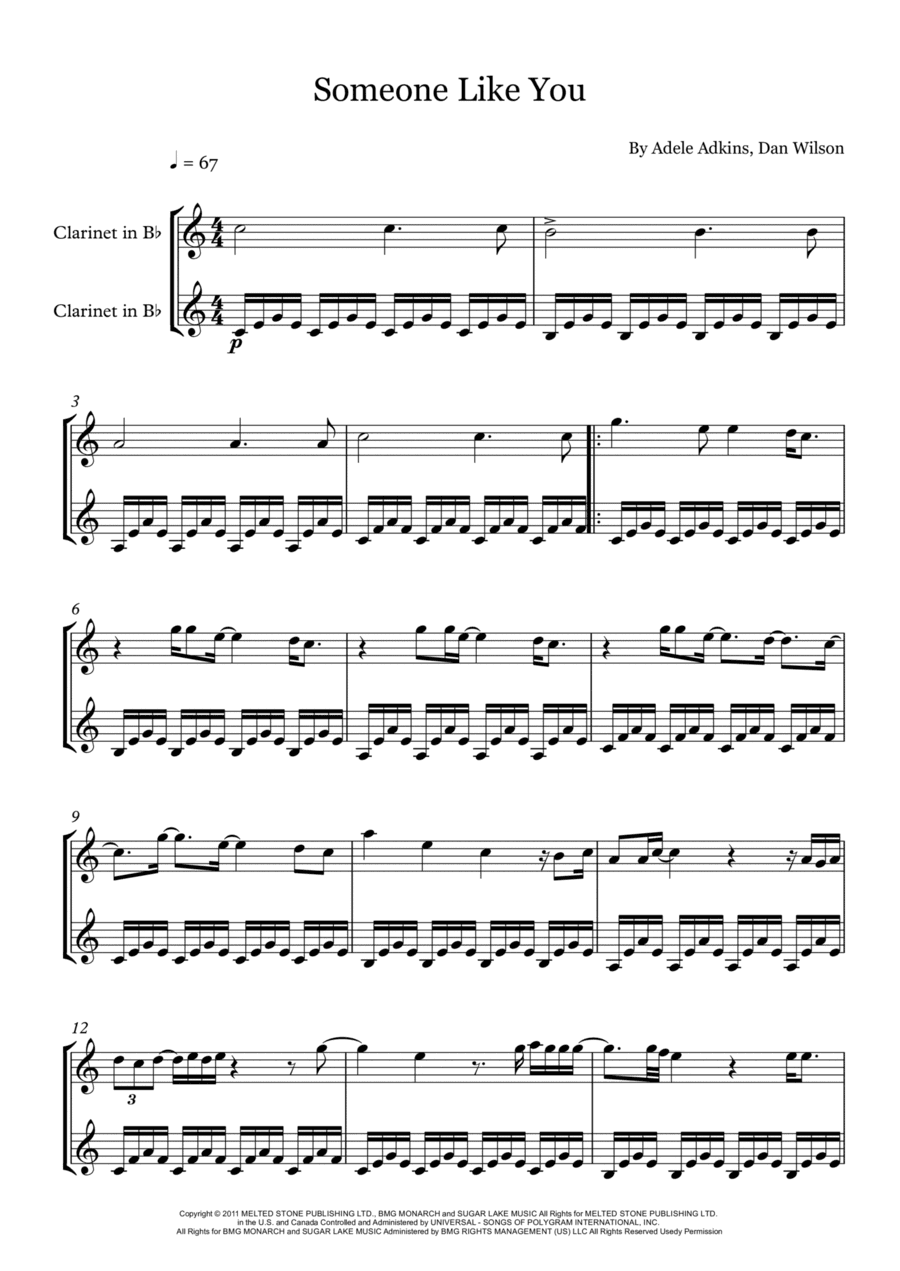 Someone Like You (arr. Rebeca Goncalves)