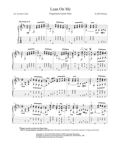 Lean On Me (arr. Kim Codo)