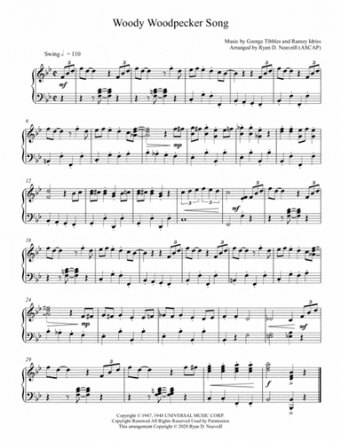 Woody Woodpecker (arr. Ryan D. Neaveill)