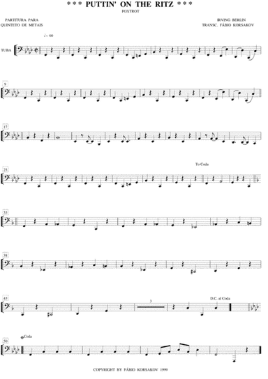 Puttin' On The Ritz (arr. FABIO KORSAKOV)