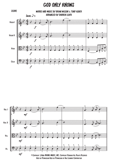 God Only Knows (arr. Darren Lloyd)