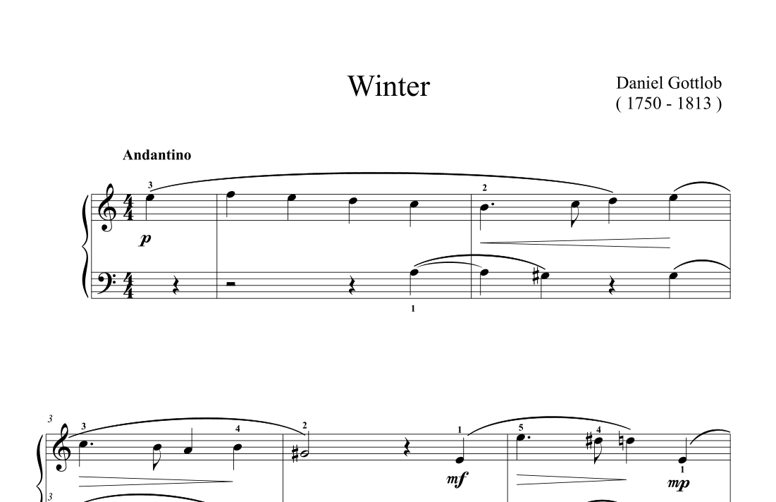 Winter (arr. Ben Choupak)