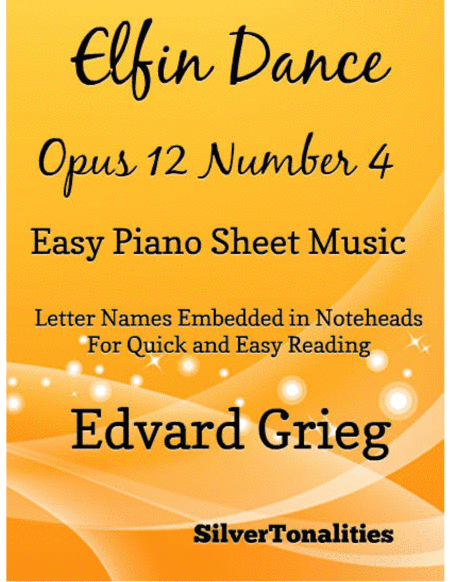 Elfin Dance Opus 12 Number 4 Easy Piano Sheet Music
