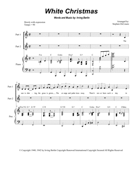 White Christmas (arr. Stephen DeCesare)
