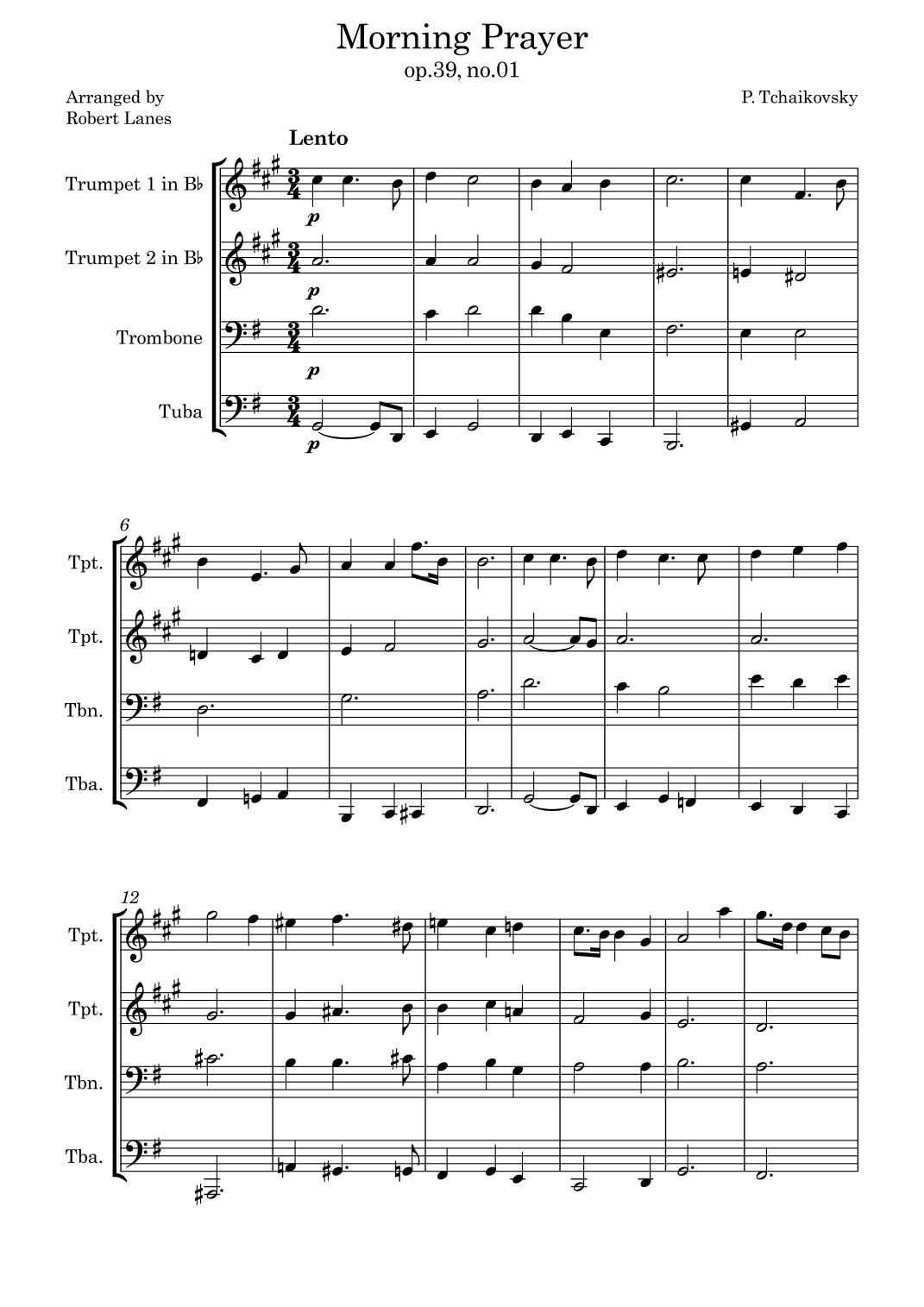 Morning Prayer (arr. Robert Lanes)