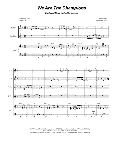 We Are The Champions (arr. Stephen DeCesare)