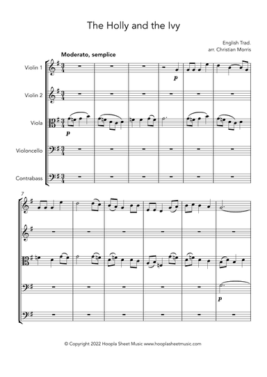 The Holly and the Ivy (arr. Christian Morris)