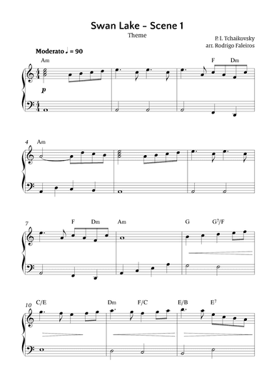 Swan Lake theme Scene 1 (arr. Rodrigo Faleiros)