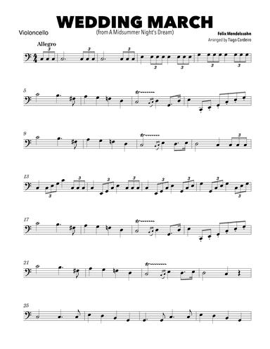 Wedding March (arr. Tiago Cordeiro)